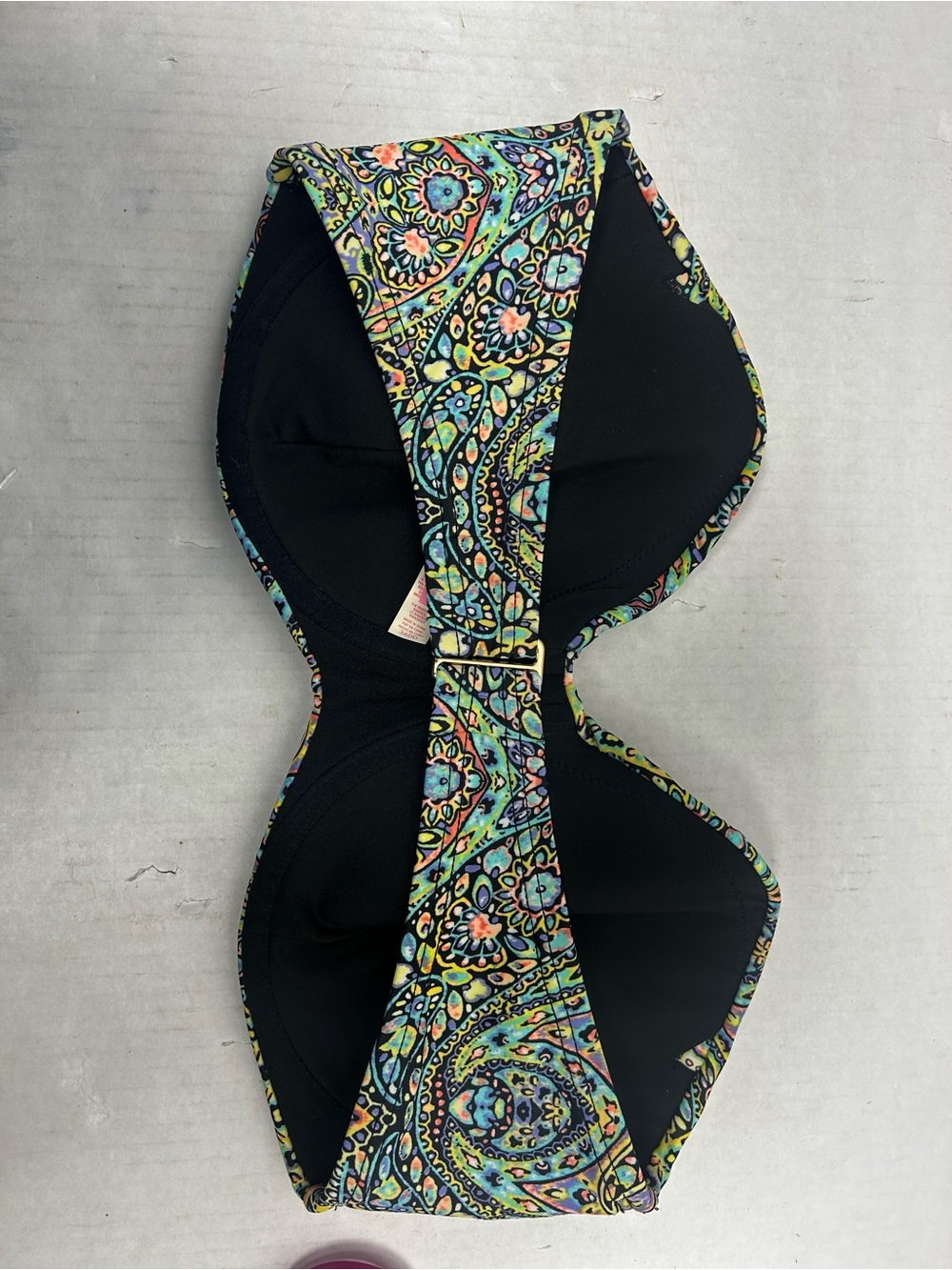 Victoria's Secret Multicolor Paisley Bandeau Bikini Top - underwire - Picture 4 of 8